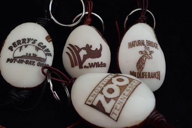 Tagua Nut Keychain (1-side engraving)