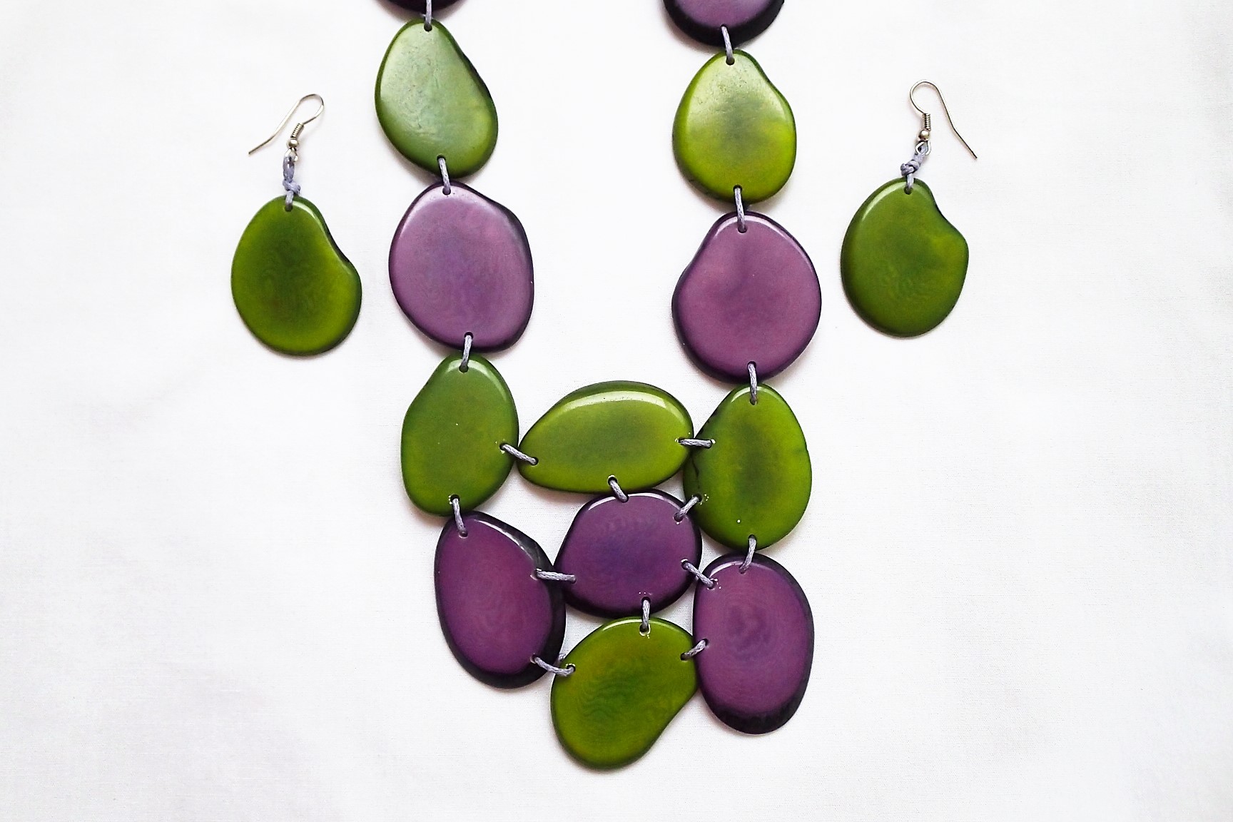 Tagua Slice Group Necklace